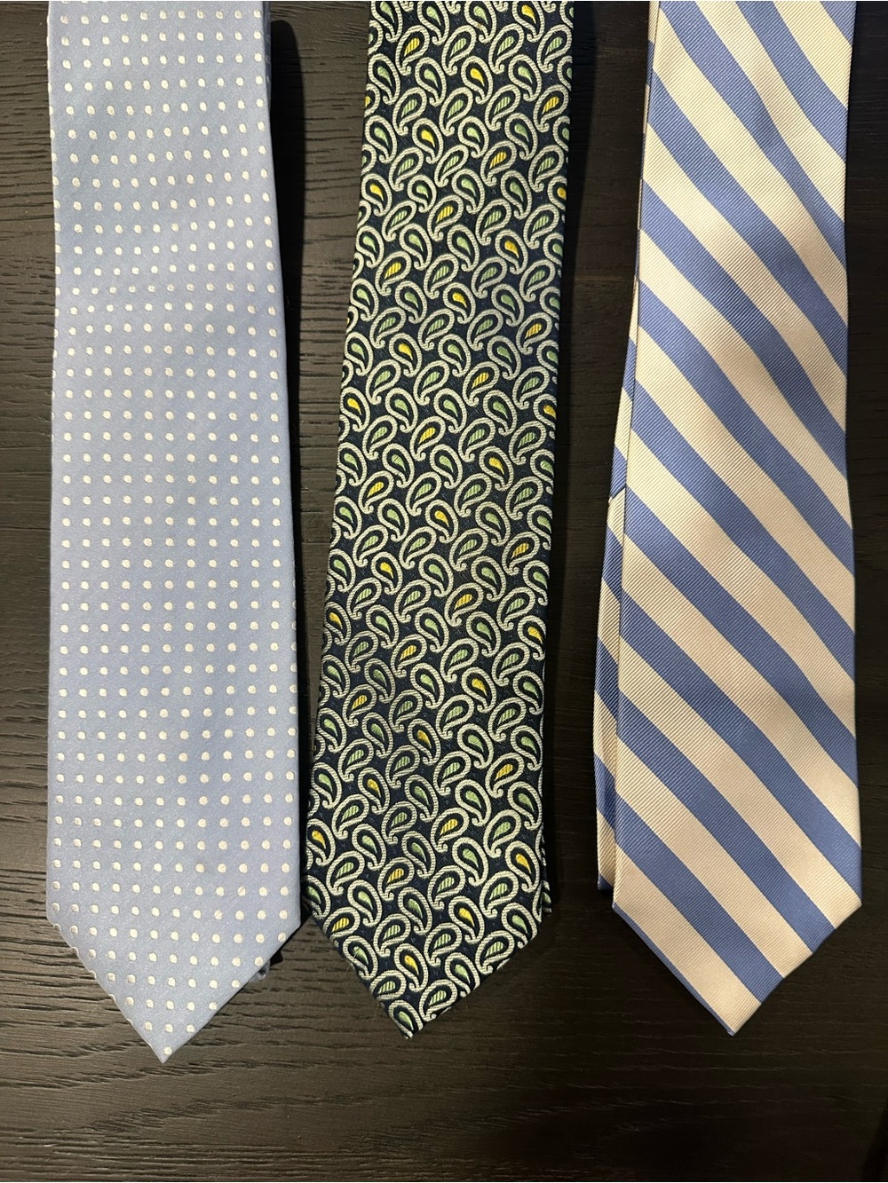 Lot of 3 Heritage Menswear Silk Ties — Savile Row, Haines & Bonner, Forsyth
